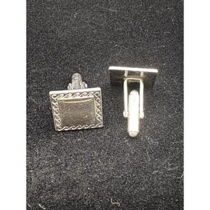 Vintage Anson Silver Tone Cuff Links